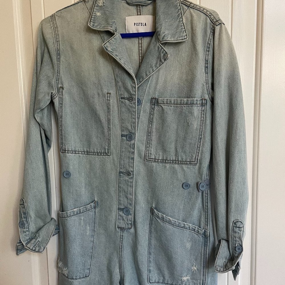 Pistola Grover Field Suit long sleeve shorts, denim